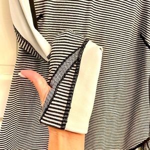 Lululemon Open Your Heart Long Sleeve Shirt Black & White Striped